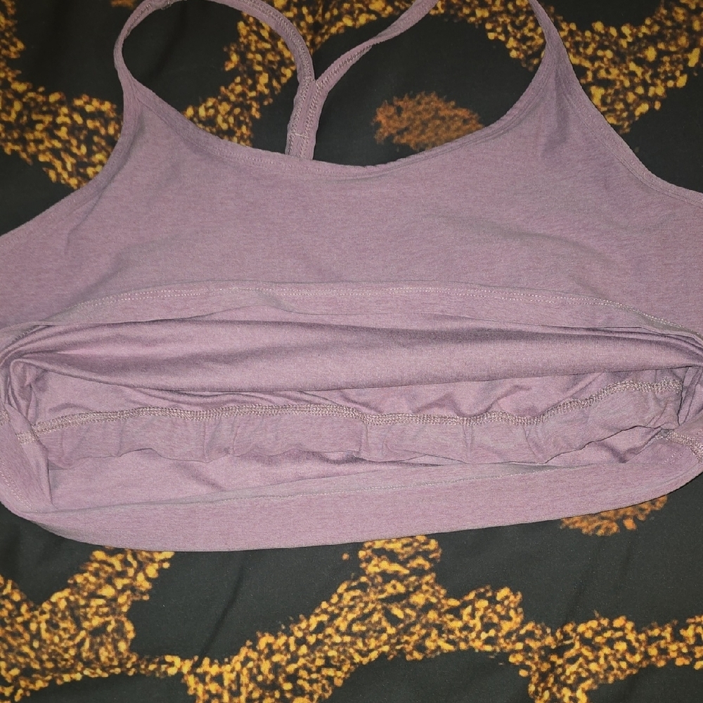 Soft Lavender Cropped Racerback Tank - Picture 3 of 3